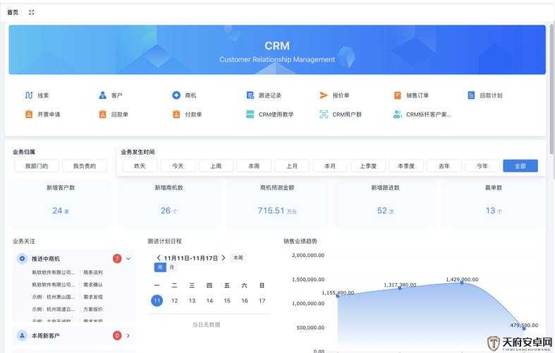 成免费 CRM 播放模式：个性化定制、高效协作、全方位数据分析